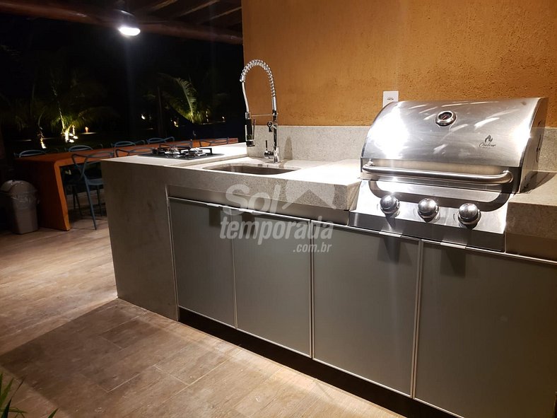 Bangalô Super Luxo com piscina privativa e varanda Gourmet n