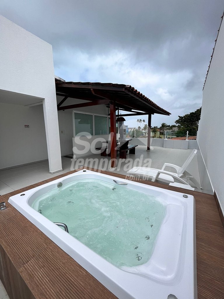 Cobertura com Jacuzzi em Maria Farinha. FLAT 202 Bloco Resid