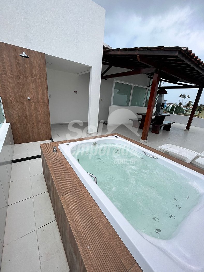 Cobertura com Jacuzzi em Maria Farinha. FLAT 202 Bloco Resid