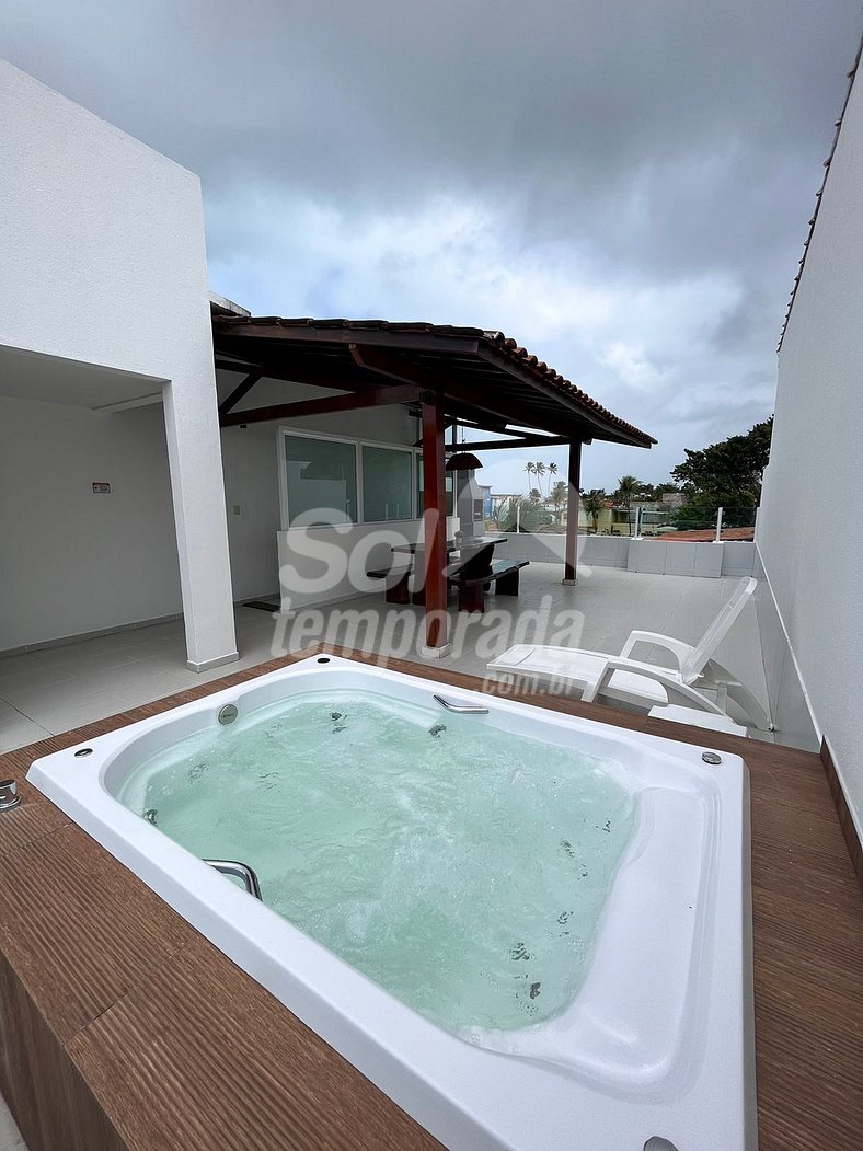 Cobertura com Jacuzzi em Maria Farinha. FLAT 202 Bloco Resid