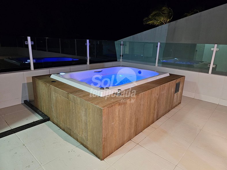 Cobertura com Jacuzzi em Maria Farinha. FLAT 202 Bloco Resid