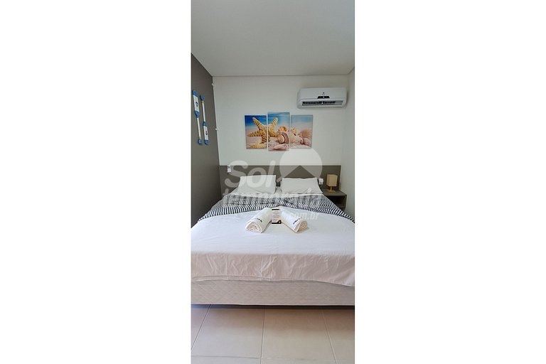 Flat 104 EM Luxo com varanda gourmet no Eco Resort Praia dos