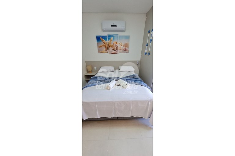 Flat Luxo com varanda gourmet no Eco Resort Praia dos Carnei