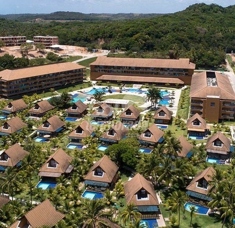 Flat Super Luxo com 2 quartos e vista incrível no Eco Resort